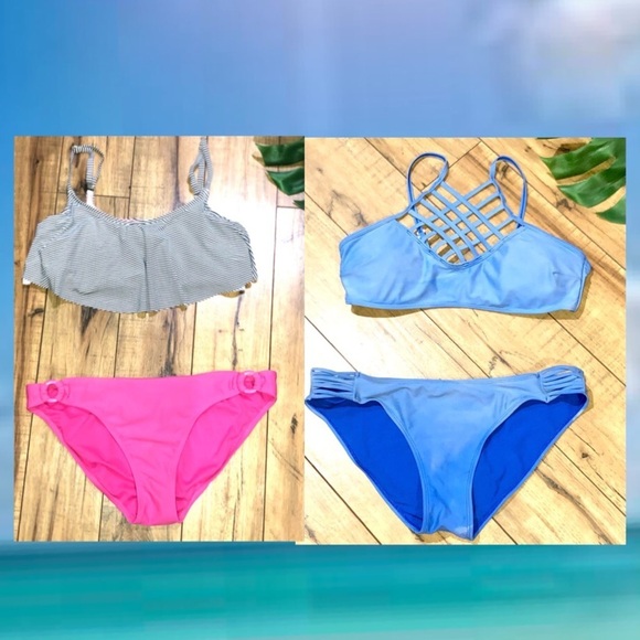 TiniBikini Other - Tinibikinis Bikinis Blue, Stripes and Pink XL